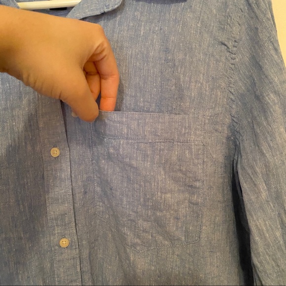 ✨NEW✨ GAP BF FIT | DENIM BLOUSE / BUTTON UP - Picture 3 of 9